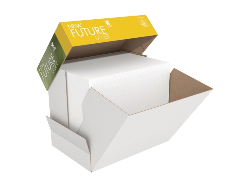 Printerpapir A4 Future Lasertech 80g hvid med huller - Multibox - (2.500 løse ark)