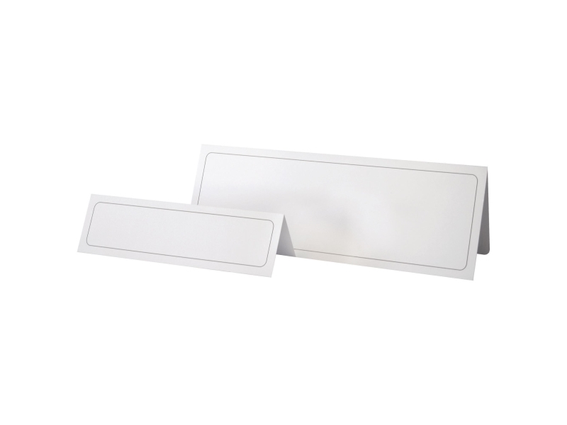 Bordkort, DURABLE 08053, 250 g/m2, HxB: 105 x 297 mm, hvid, pakke med 100 stk