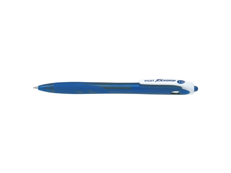 Kuglepen, Pilot BeGreen Rexgrip, genopfyldelig, 1 mm, blå, pakke a 10 stk