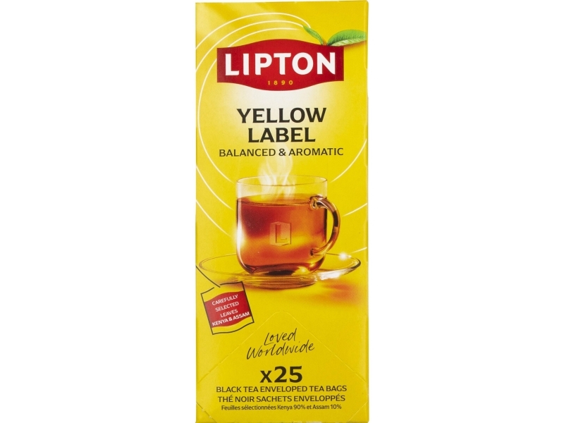 Te, Lipton Yellow Label, förpackning med 25 st