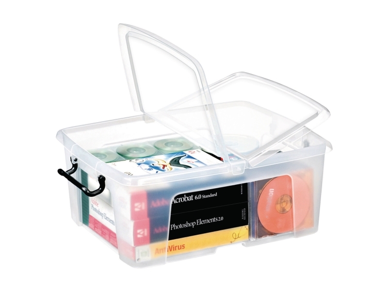 Opbevaringskasse, CEP® Strata, 24 l, HxBxL: 20,2 x 39,5 x 49,8 cm, transparent