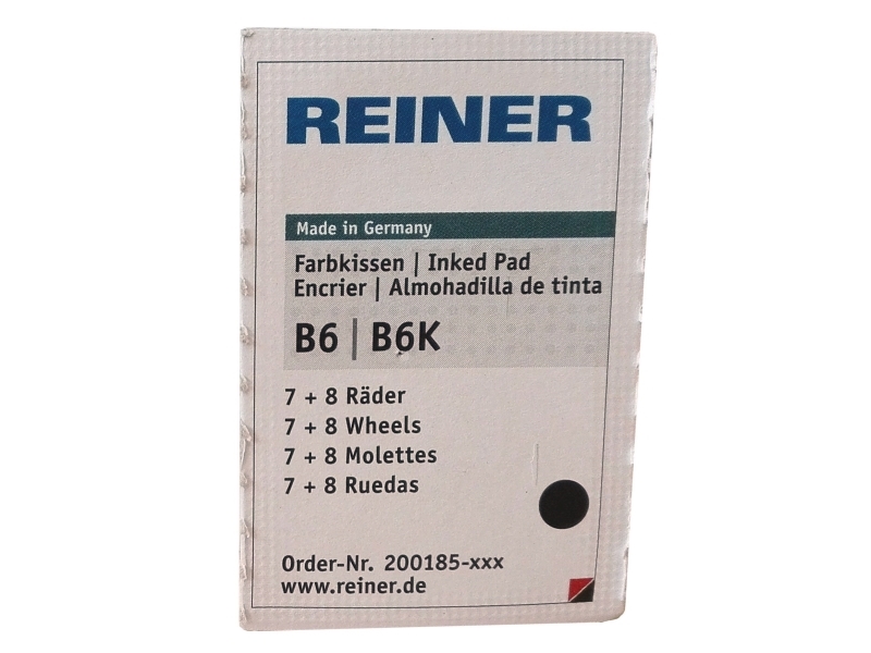Stempelpude Reiner type 2 t/8 cifre sort