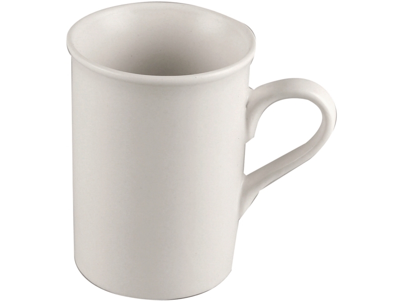 Krus, 10 cm, porcelæn, hvid