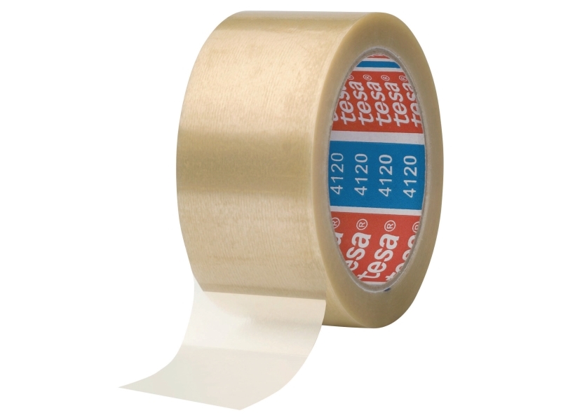 Pakketape, Tesapack 4120, PVC, 50 mm x 100 m, klar, pakke a 6 stk
