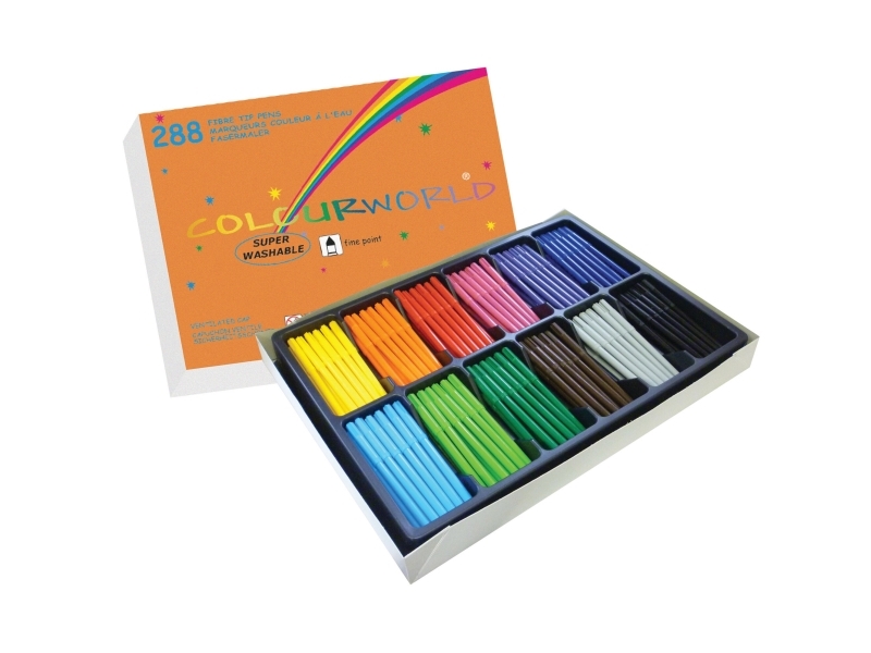 Tuscher Colourworld med 288 stk.