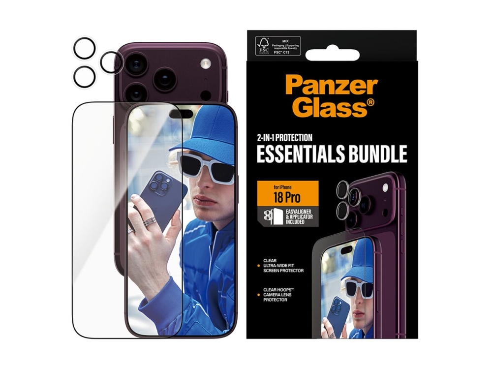 Panzerglass 2-In-1 Essentials Bundle Iphone 18 Pro