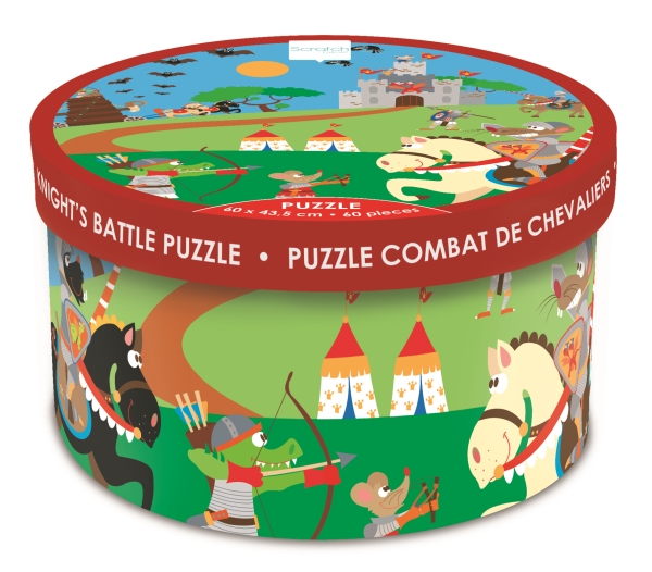 Klassisches Puzzlespiel - Ritterkampf