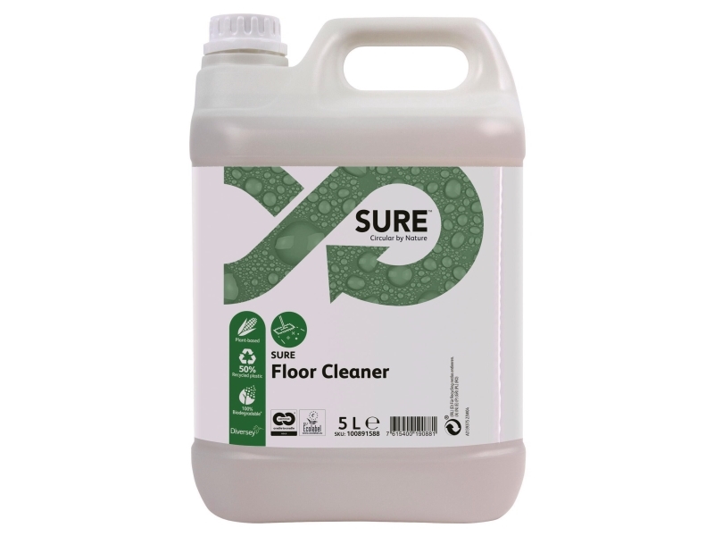 Gulvrengøringsmidler, Sure Floor Cleaner, 5 l, parfumefri, pakke a 2 stk
