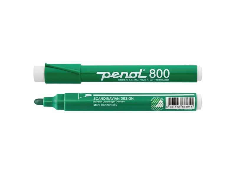 Whiteboardmarkere, Penol® 800, 1,5 mm, rund, grøn, pakke a 10 stk