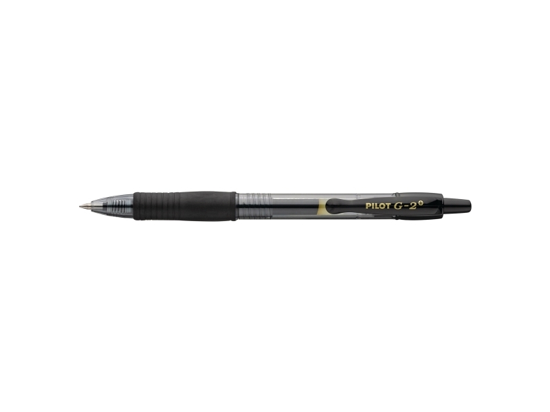 Gelpen, PILOT G2 PLUS, Gel Ink Rollerball pen, Sort, Medium Tip, pakke a 12 stk