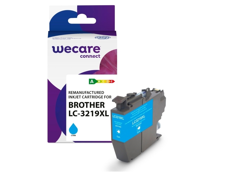 Blækpatron, Wecare LC-3219XL, inkjet, 1.600 sider, cyan