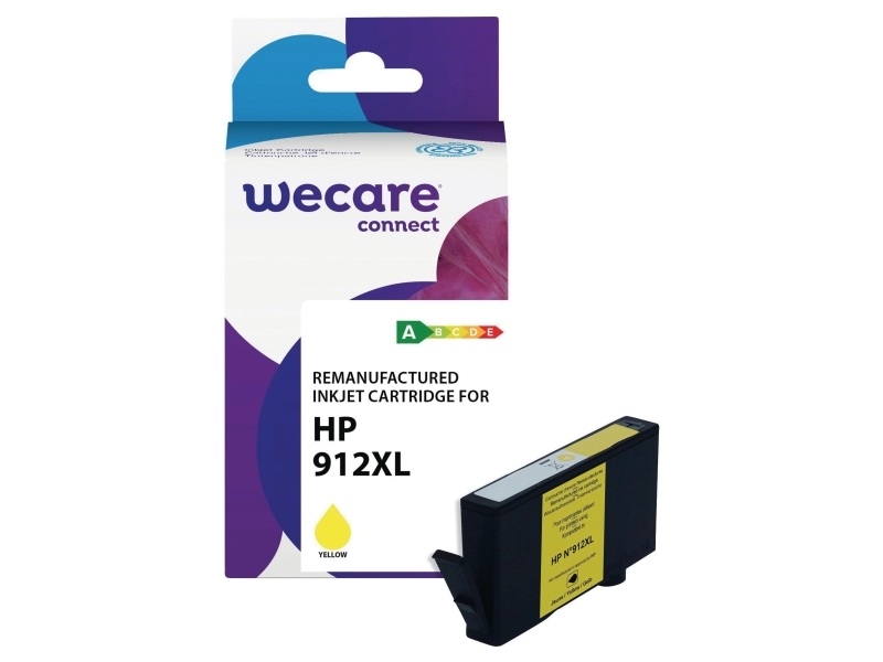 Blækpatron, Wecare HP 912XL 3YL83AE, inkjet, kompatibel, 700 sider, gul