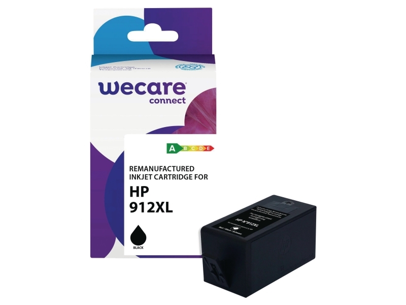 Blækpatron, Wecare HP 912XL 3YL84AE, kompatibel, inkjet, 30 ml, 825 sider, sort