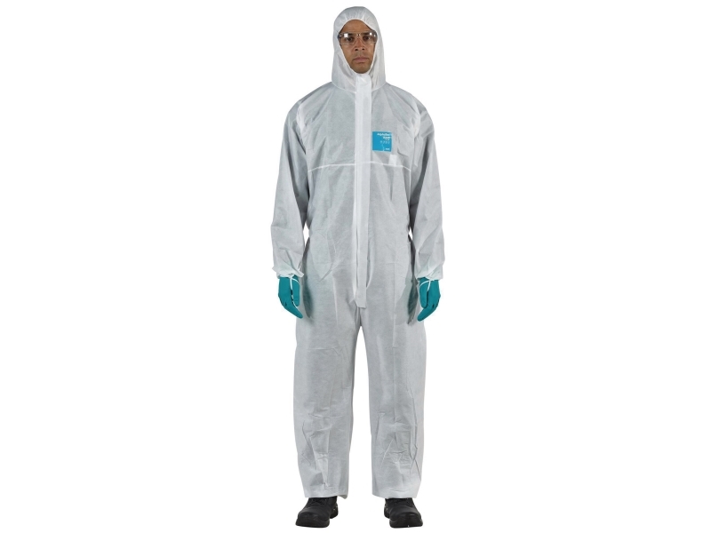 Alphatec Microgard 1500 Plus bestyttelsesdragt model 111 - Hvid / 2XL | Beskyttelsesdragter | EN 1073-2:2002 | EN 13034 (Type 6)