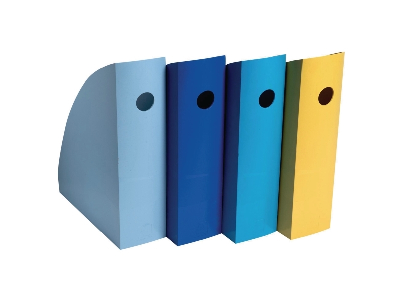 Tidsskriftholder, Exacompta Bee Blue, ass. farver, pakke a 4 stk