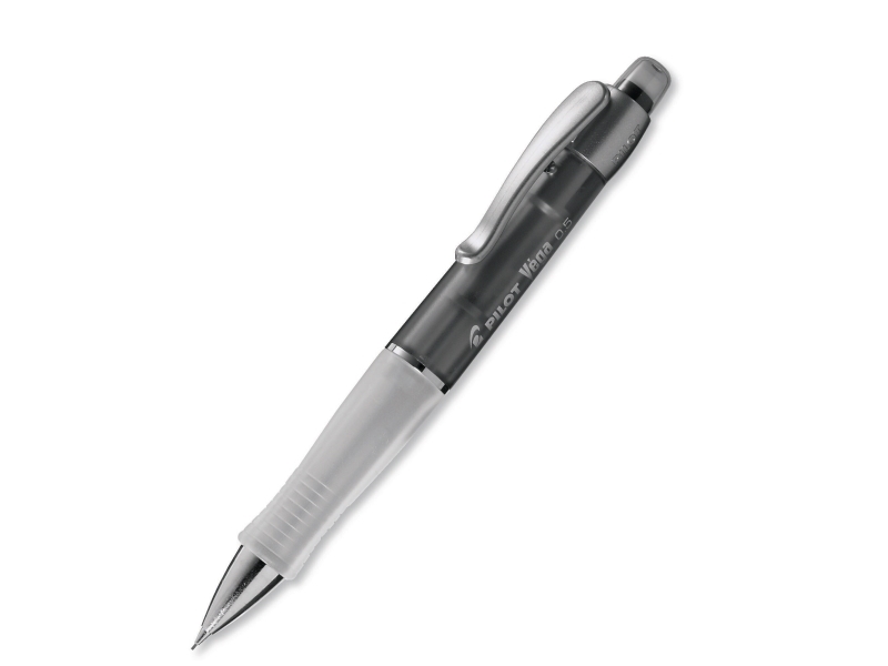 Stiftblyanter, PILOT VEGA, 0,5 mm, HB, transparent sort, pakke a 12 stk