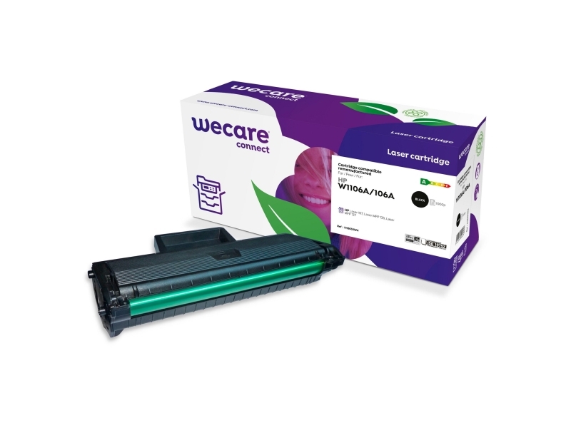 Lasertoner, ARMOR Wecare HP 106A W1106A, kompatibel, 1.000 sider, sort