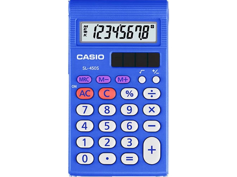 Lommeregner, Casio SL-450S, 8 cifre