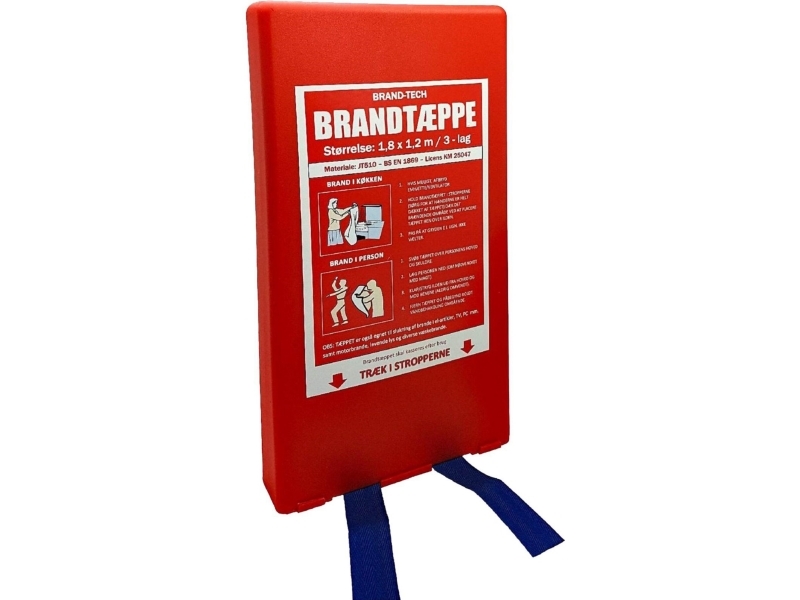 Brandtæppe, hård pose, BxL 120 x 180 cm