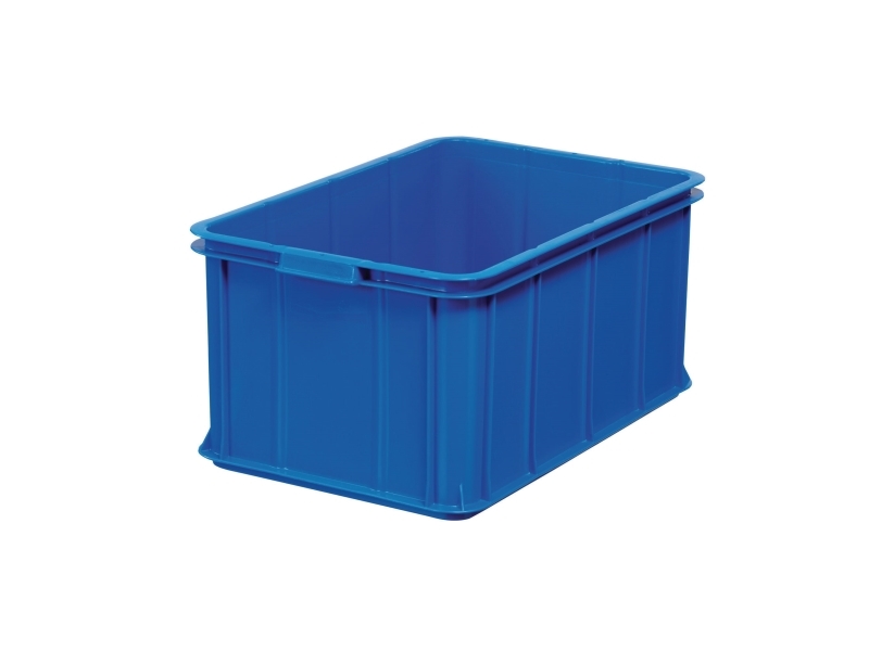 Opbevaringskasse, Polypropylen, 55 L, HxBxL: 28,5 x 40 x 60 cm, blå