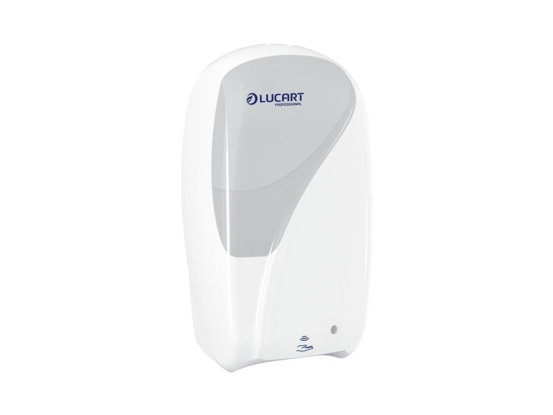 Sæbedispenser, Lucart Identity 900, ABS-plast, automatisk, 900 ml, hvid/grå