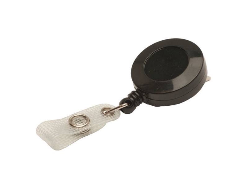 Mini Yoyo til ID-kortholder, 80 cm, sort, pakke a 25 stk