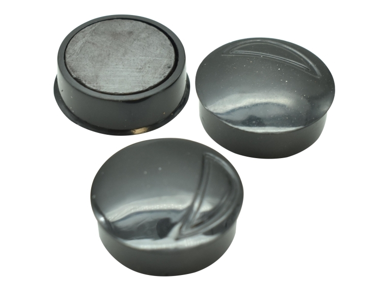 Magneter, Wonday, Ø: 25 mm, Rund, Sort, pakke med 5 stk