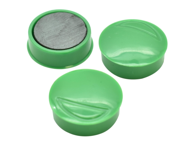 Magneter, Wonday Rund, Ø: 25 mm, Grøn, pakke med 5 stk