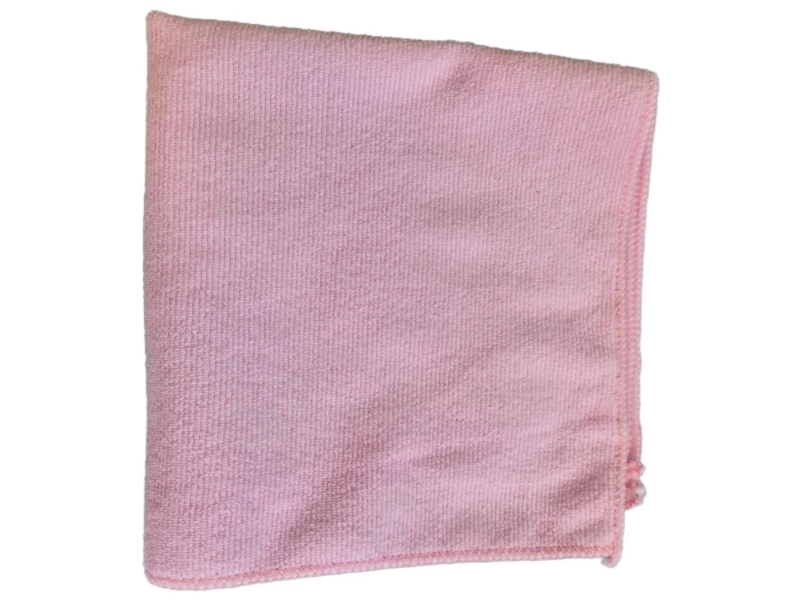 Mikrofiberklude, Mikrofiber, BxL: 32 x 32 cm, pink, pakke a 10 stk