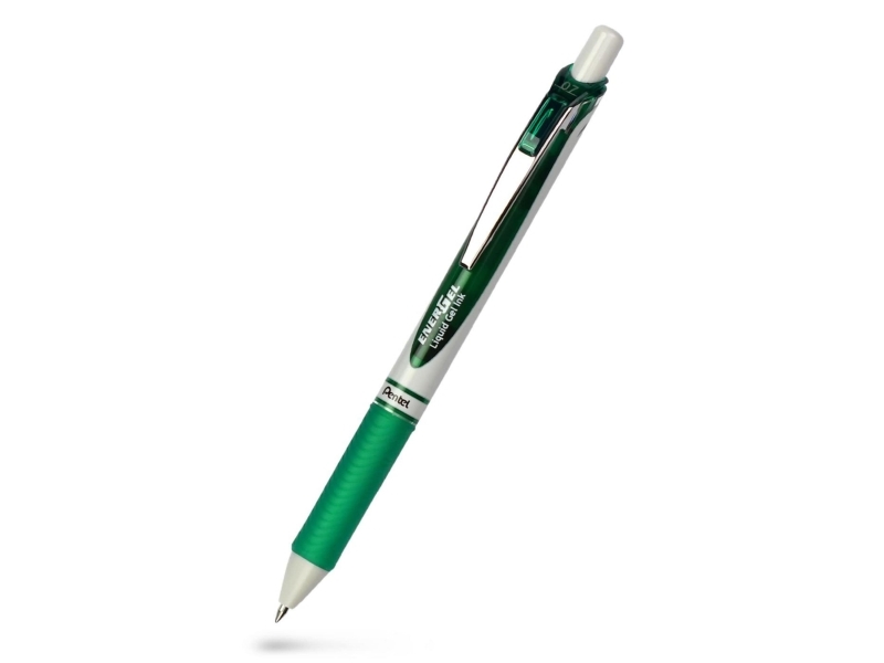 Gelpenne, Pentel Energel Eco BL77E, 0,7 mm, grøn, pakke med 12 stk