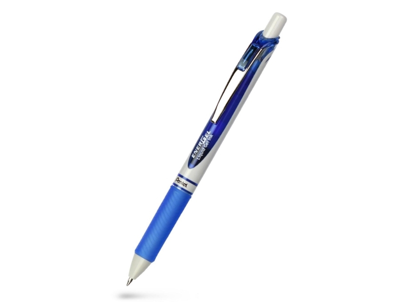 Gelpenne, Pentel Energel Eco BL77E, genopfyldelig, 0,7 mm, blå, pakke med 12 stk
