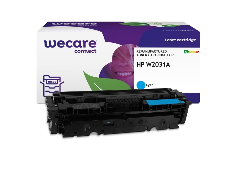 Lasertoner, Wecare HP 415A W2031A, kompatibel, 2100 sider, cyan