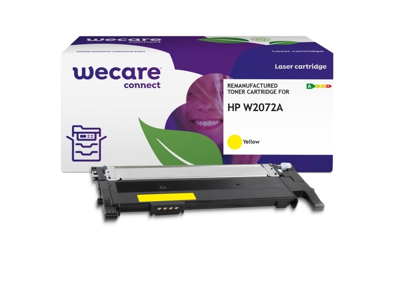 Lasertoner, Wecare HP 117A W2072A, 700 sider, gul