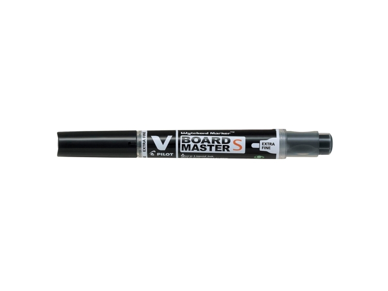 Whiteboardmarker, PILOT Begreen V-Board S, ekstrafin, sort, pakke a 10 stk