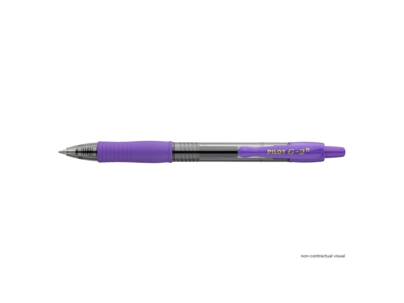 Gelpenne, PILOT G-2, 0,7 mm, medium, lilla, pakke med 12 stk