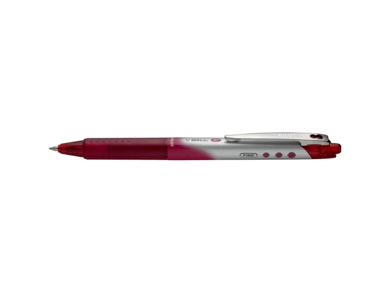 Rollerpenne, PILOT V-System, 0,7 mm, rød, pakke med 12 stk