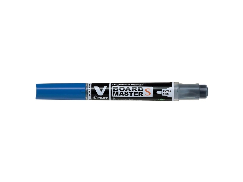 Whiteboardmarker, PILOT Begreen V-Board Master S, Ekstrafin, Blå, pakke a 10 stk