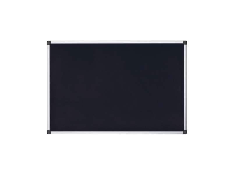 Opslagstavle, Maya, brandhæmmende, filt, HxB: 90 x 120 cm, sort
