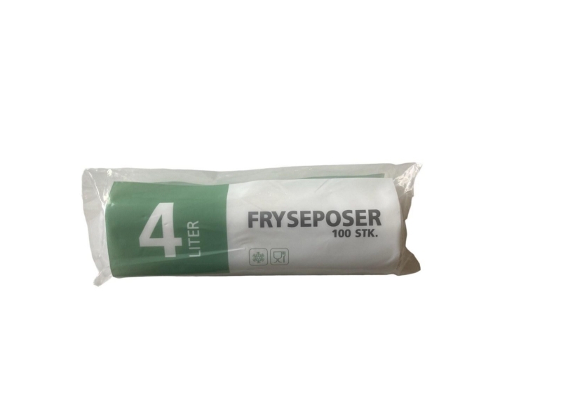 Fryseposer, Minatol, 4 l, 20 x 40 cm, LLDPE, 100 poser