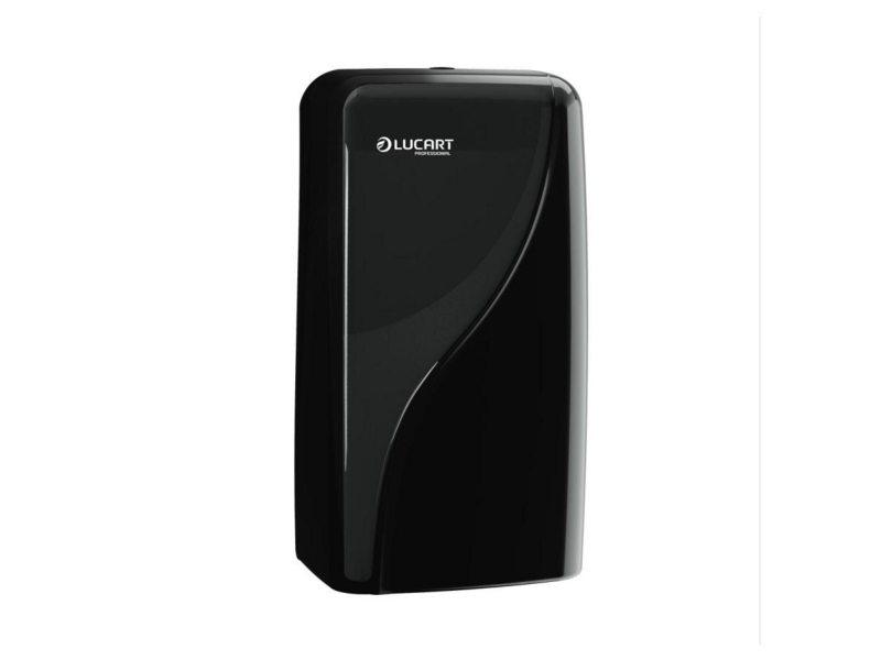 Toiletpapirsdispenser, Lucart T3 Identity, ABS-plast, inter-foldet, 1, sort