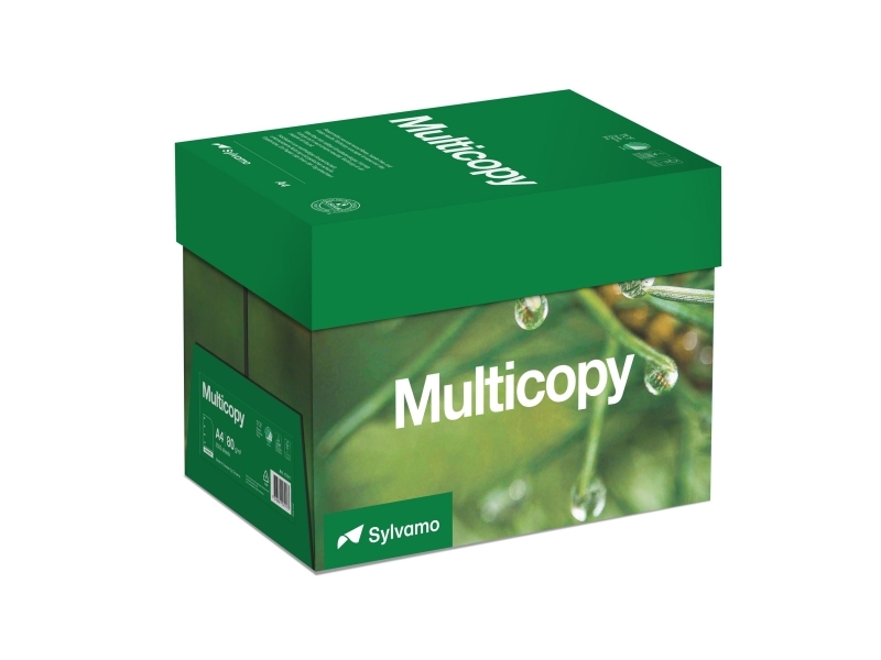 Kopipapir, Multicopy, 80 g, 4 huller, hvid, Xpressbox, A4, pakke a 2.500 ark