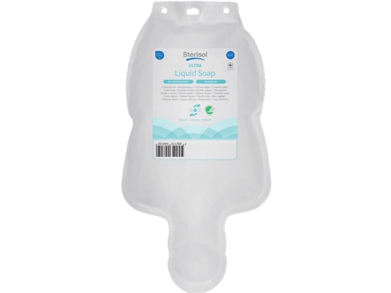 Håndsæbe, Sterisol Ultra, flydende, 700 ml, parfumefri, transparent
