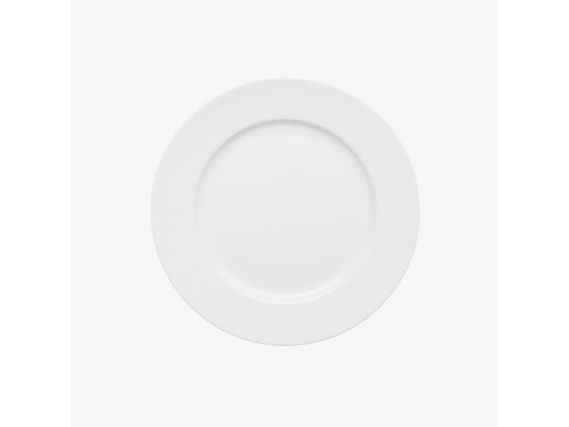 Frokosttallerken, Aida Groovy, hvid, Ø 22 cm, pakke a 12 stk
