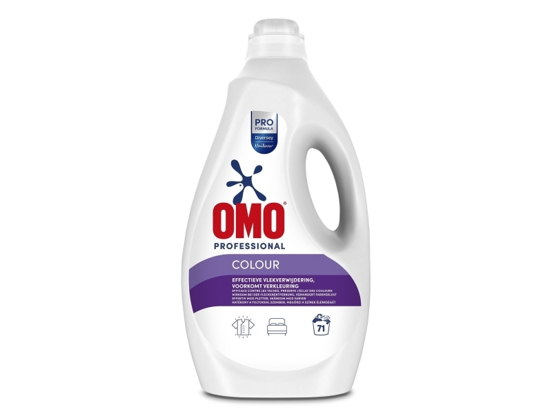 Vaskemiddel, Omo Professional Liquid Color, Væske, 5 L, 71 Vaske, Kulørt