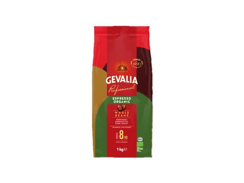 Kaffee, Gevalia Professional Espresso Organic, Ganze Bohnen, 1 Kg