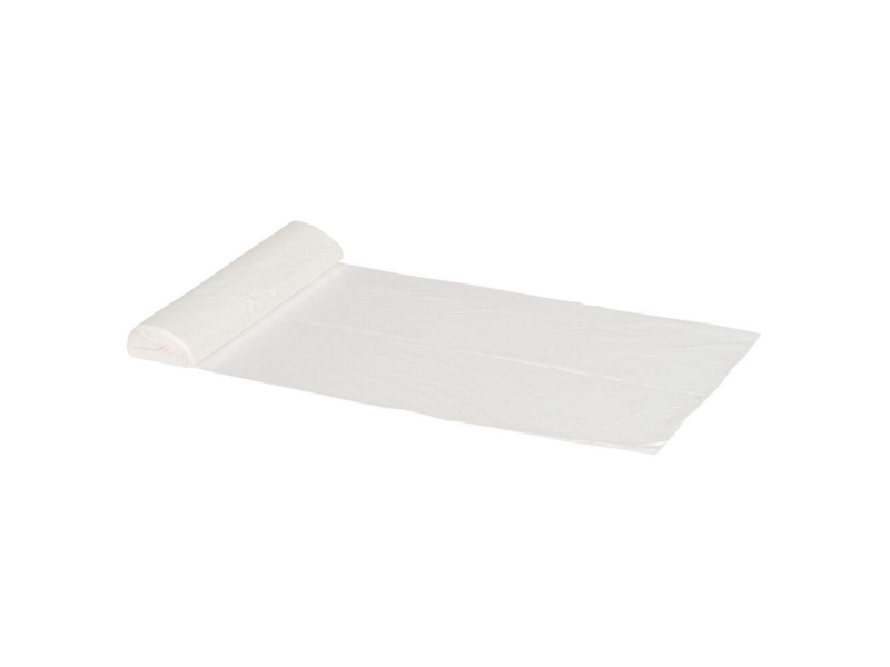 Plastpose, ABENA 1117, 15 L, BxL 37 X 50 CM, hvid, 30 poser pr. rulle