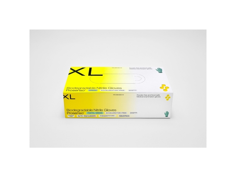 Handsker, Prosenso Biodegradable Nitrile Gloves, XL, pakke a 200 stk
