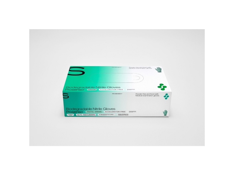 Handsker, Prosenso Biodegradable Nitrile Gloves, S, pakke a 200 stk