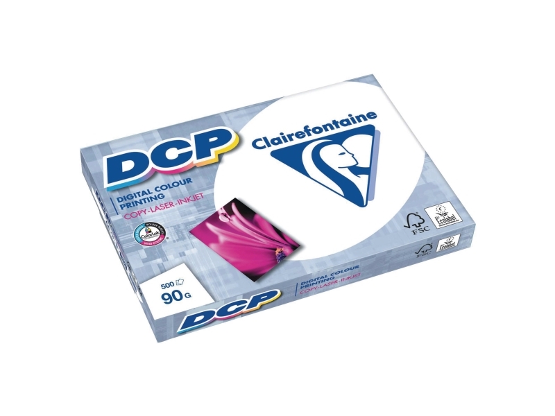 Kopipapir farveprint, Clairefontaine DCP 1834, 90 g, A3, pakke a 4 x 500 ark