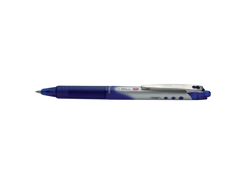 Rollerpen, PILOT V-Ball Grip, 0,7 mm, genopfyldelig, blå, pakke a 12 stk